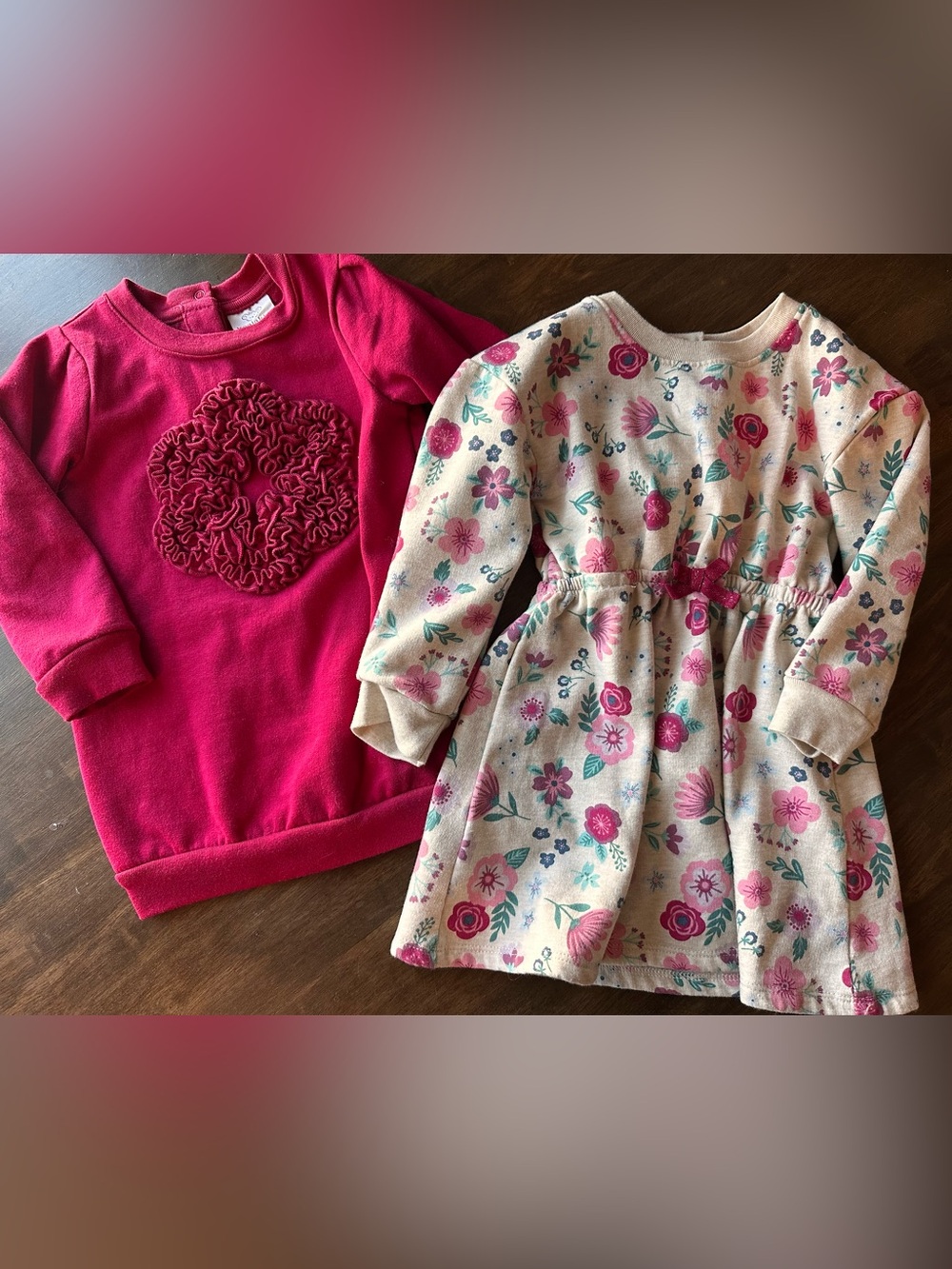 Set of 2 toddler girl dresses